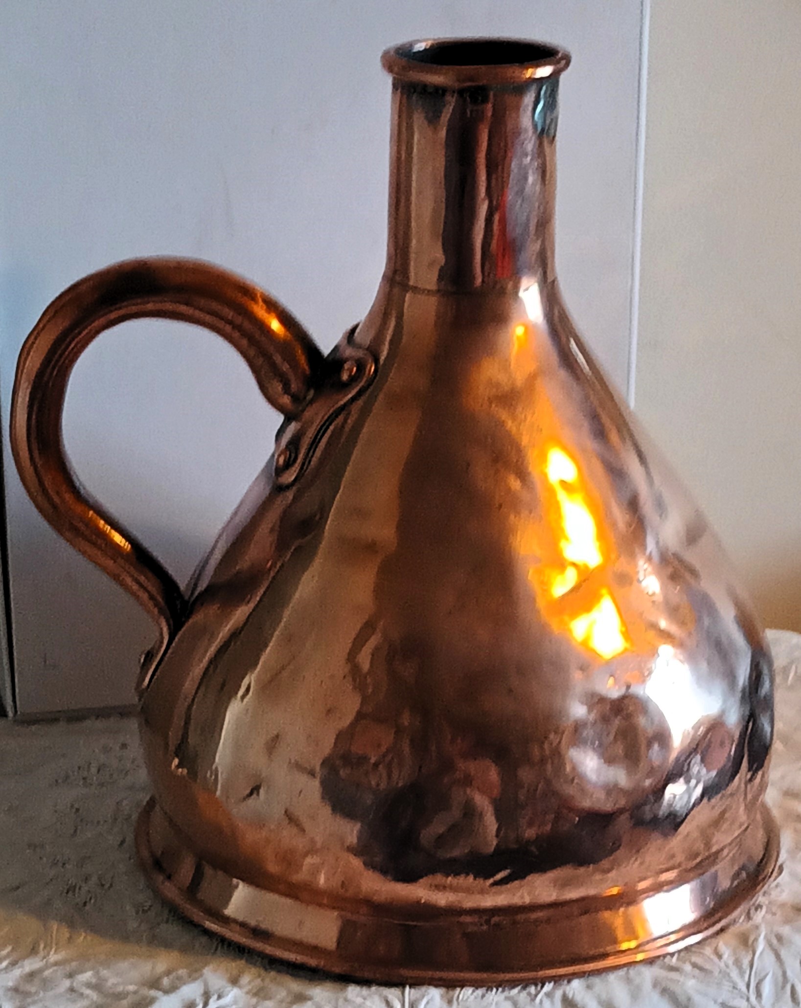 Antique English Georgian "Liverpool" Copper Gallon Measure - Image 3